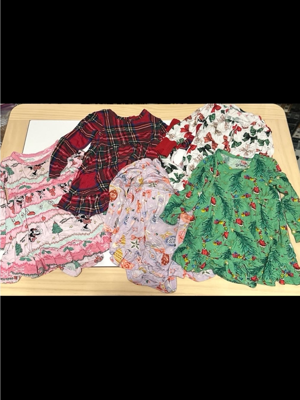 Posh Peanut Christmas Lot Minnie Fair Isle Plaid Holly Grinch Christabel 12-18m